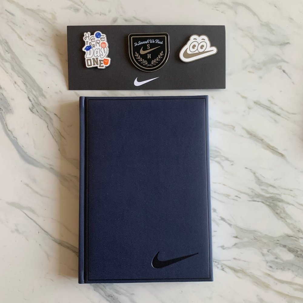 Nike Notebook + Pin set